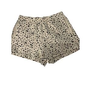 Athleta Black And White Dot Shorts size 14